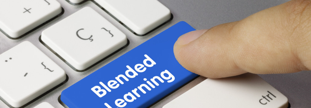 Blended learning tastatur finger blended learning target training