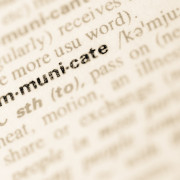 Dictionary definition of word communicate